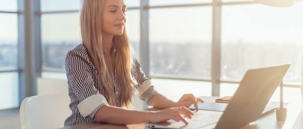 Girl at laptop